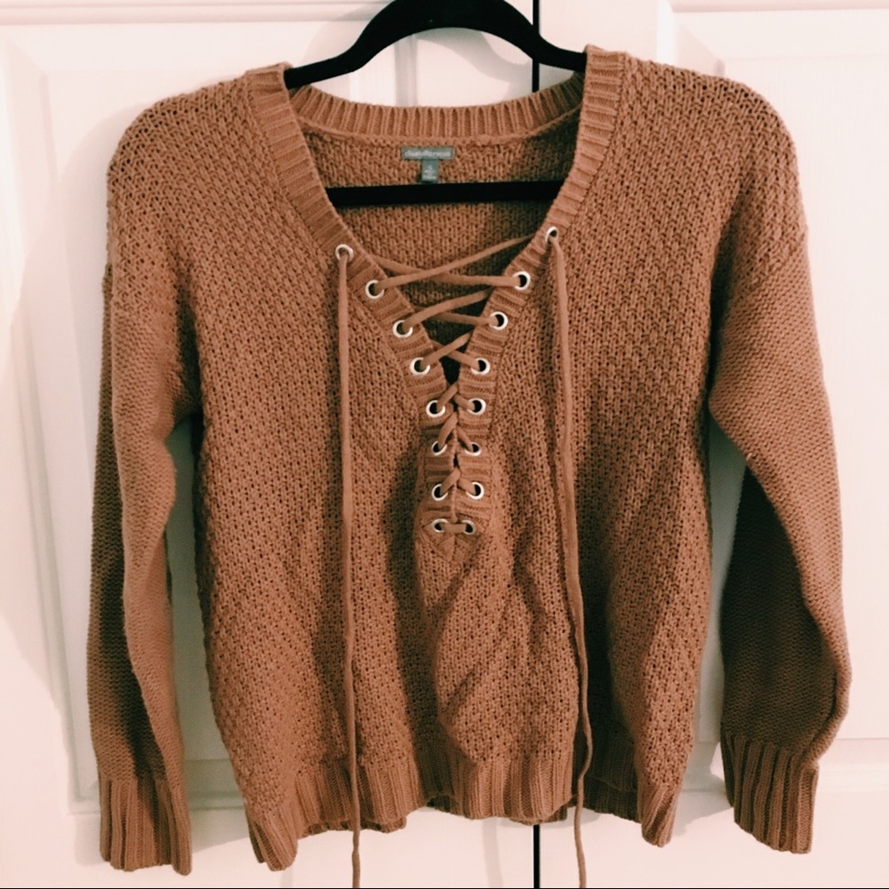 pink knitted charlotte russe sweater